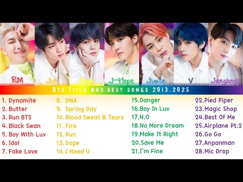 BTS Best Songs Playlist 2013-2025