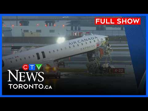 Flights cancelled at Pearson after N.Y. airport crash | CTV News Toronto at Noon for March 23 2026
