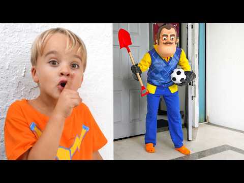 Sneaky Mission with the Neighbor and other Funny stories for kids!