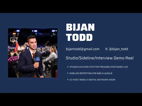 Bijan Todd 2026 Studio, Sideline, Interview Demo Reel