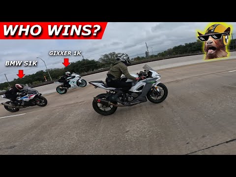 Stock Ducati V4S Battles Tuned Sport Bikes On High Speed Run!