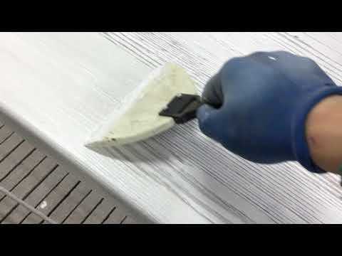 DIY  Shou-sugi-ban !! Firing brushing, cool finish white with gray/Wood Burning