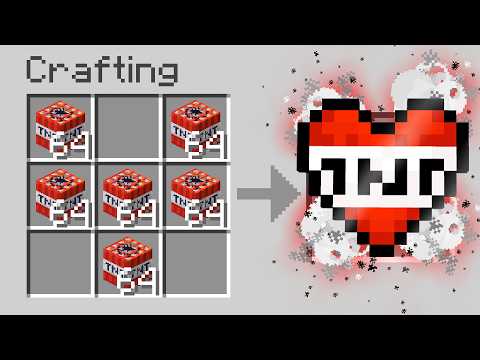Minecraft but Anything is a Heart