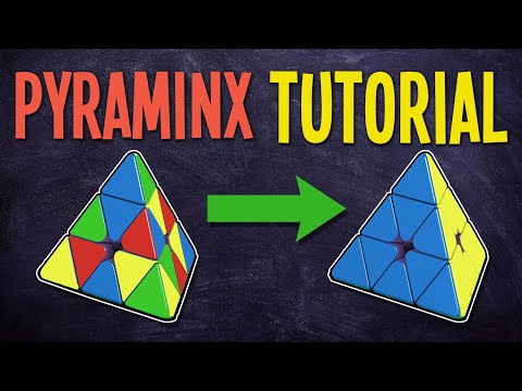 How to Solve a Pyraminx (EASY Beginner Tutorial)