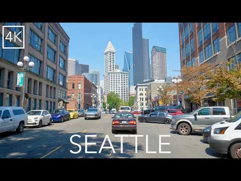 Seattle Washington City Drive 4K - Emerald City Driving Tour