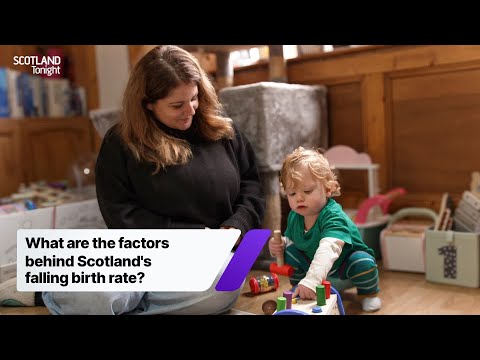 What are the factors behind Scotland's falling birth rate?