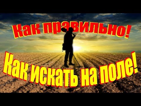 #Урок.Как правильно искать монеты на поле, советы начинающим.