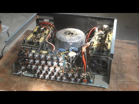 Stereo mixing amplifier restoration // Restore burned karaoke amplifier