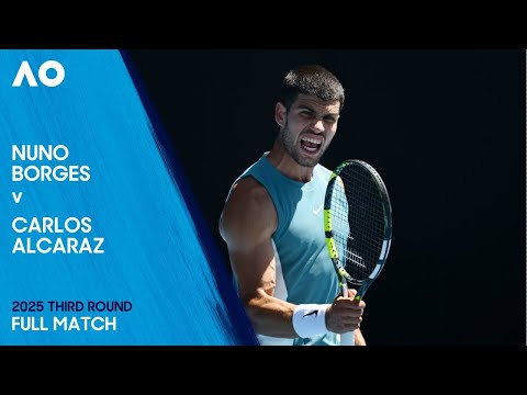 Nuno Borges v Carlos Alcaraz Full Match | Australian Open 2025 Third Round