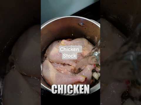 How To Make Chicken Stock #chickenstock #homemade #kitchenbasics