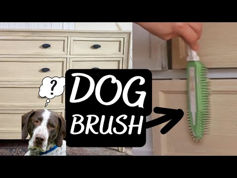 Easy NEUTRAL Dresser FINISH using dog brush