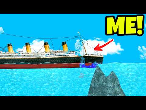 Ships vs OCEAN ICEBERG Realistic Sinking! Floating Sandbox
