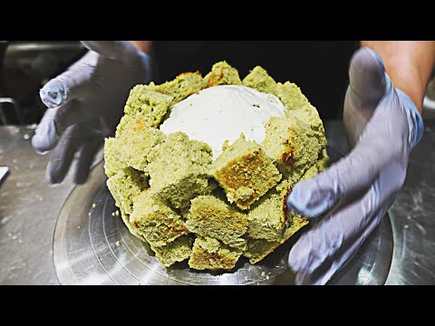 Making cool and sweet melon cake