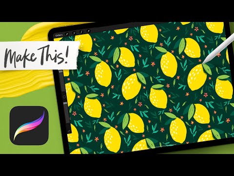 Seamless Repeat Pattern in Procreate | INTERMEDIATE PROCREATE TUTORIAL
