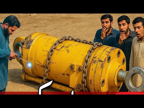 “How Caterpillar Hydraulic Mine Jack Was Restored – Step by Step Rebuild Like a Pro in Workshop”