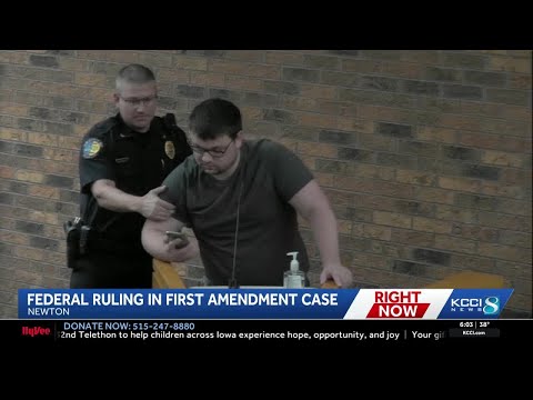 Federal Court judge rules in favor of Newton man arrested at city council meetings