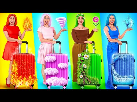 Fire Girl, Water Girl, Air Girl and Earth Girl | Four Elements in Real Life Friendly DO