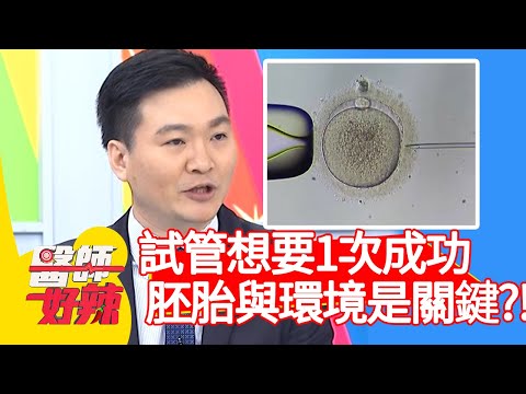 試管想要1次成功，健康胚胎與環境是關鍵？！【#醫師好辣】20210329 part2 EP1122 李偉浩 王凱
