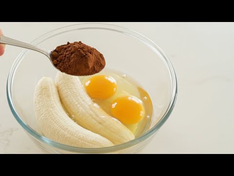 The World’s Most Famous 3-Ingredient Dessert — Bananas, Cocoa & Eggs 🤯 | No Sugar, No Flour