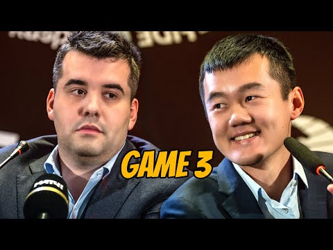 Nepomniachtchi-Ding World Chess Championship Match 2023 || Game 3