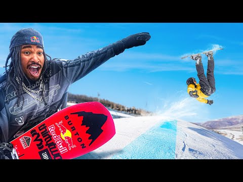 Red Bull Pro Teaches Skiers To Snowboard