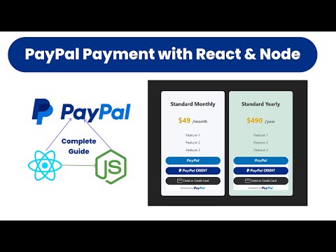 How to Integrate PayPal Payment Gateway in React js and Node js | PayPal Integration in React js