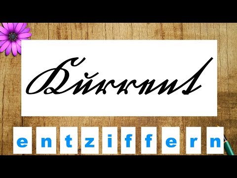 How to read old German handwriting