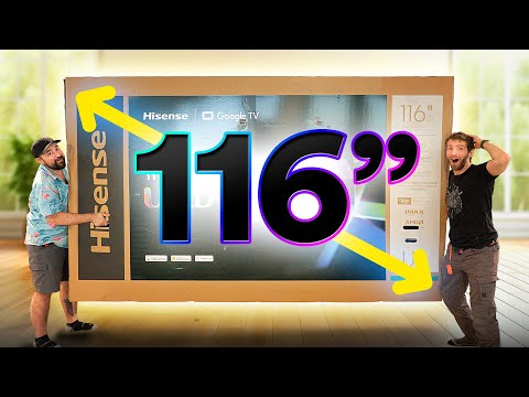 I'm FIRST to Unbox The World's Biggest TV - Hisense 116UX