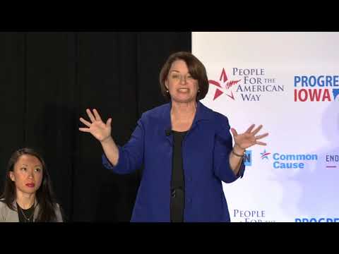CAMPAIGN 2020: Amy Klobuchar scorches social media while attacking corporate money in politics