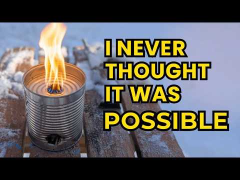 This Secret Idea Tin Can Stove Will Give You Heat For Longer Than You Think
