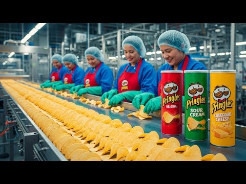 Inside the Pringles production line From harvesting fresh potatoes to crispy potato chips The entire