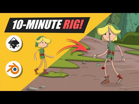 Rig a 2D Character with Bendy Bones in 10 Minutes