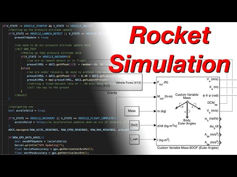 Modeling and Simulation of Advanced Amateur Rockets