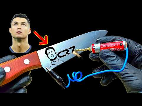 Battery draws on metal/turn a $ 5 knife into a $ 115 knife with this method