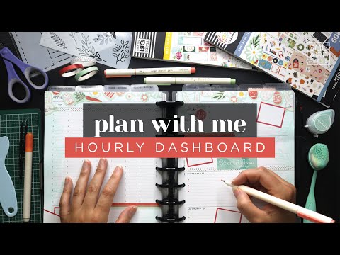 PLAN WITH ME :: Hourly Dashboard Layout Weekly Setup in a Classic Happy Planner :: Easter