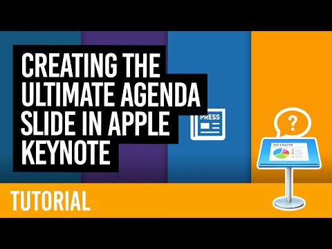 Creating the ultimate agenda slide in Apple Keynote [TUTORIAL W/ SOURCE FILES]