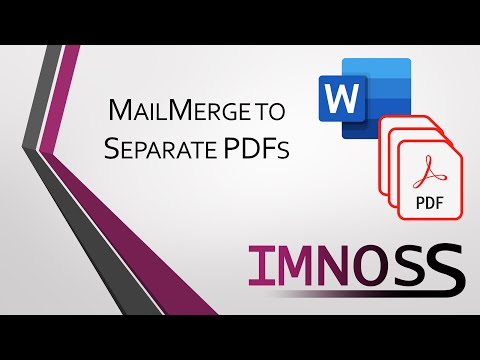 Mail Merge to Separate PDFs with Custom File Names and Folder Locations. No Plugin Needed!