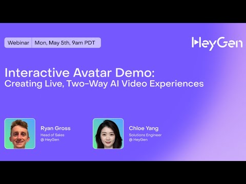 Interactive Avatar Demo: Creating Live, Two-Way AI Video Experiences