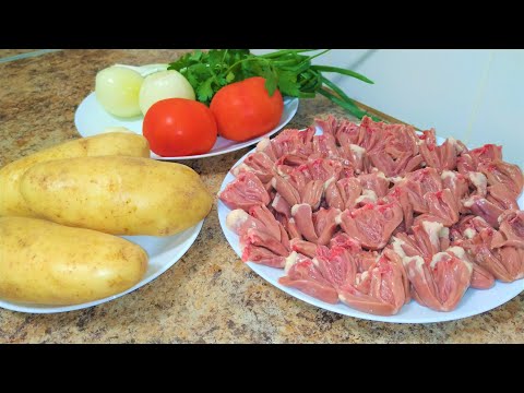 КУРИНЫЕ СЕРДЕЧКИ! ПОКАЗЫВАЮ КАК ВКУСНО ПРИГОТОВИТЬ ЧТО БЫ ВСЕ ПРОСИЛИ ДОБАВКУ!