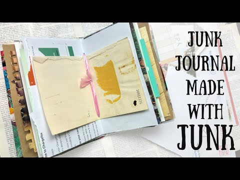 Junk Journal made from JUNK and FREE stuff | Easy  (15 min) TUTORIAL 📗