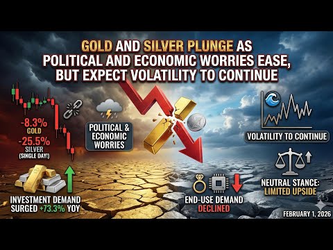 Gold And Silver Plunge As Political And Economic Worries Ease, But Expect Volatility To Continue