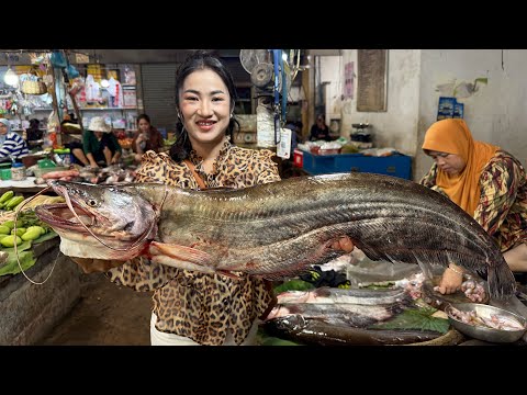 Market show: Have you seen this fish at your market? - Buy big river fish cook 2 recipes