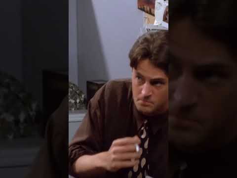 Chandler secretly smokes on work! | Funny Friends Clip  #comedy #fyp