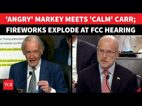'You Should Resign': Sen Markey Erupts At FCC Chair; Displays Carr's 2022 Tweets To Shame Him