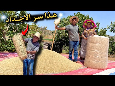 تخزين الزرع لحمايته من التسوس و تحضير طاجين باللحم المفروم