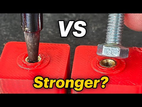 Even stronger Heat-Set Brass inserting method for 3D prints? Let's test it!