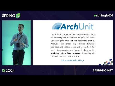 Unit Test Your Spring Architecture With ArchUnit by Roland Weisleder @ Spring I/O 2024