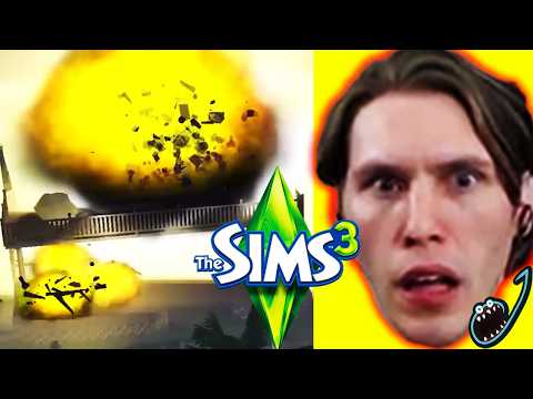 Jerma EXPLODES the Flush Family in The Sims 3 with Meteor Strike Mods