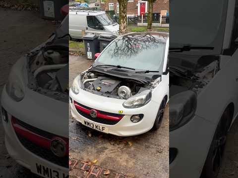 £500 Vauxhall Adam into the WORLD’S FIRST 2.8L V6 Turbo Adam🔥 #Engineswap #modifiedcars #vauxhall