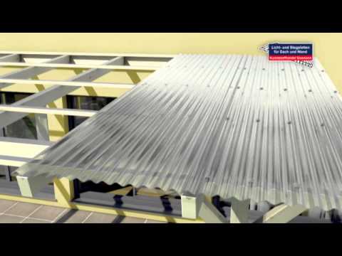 Verlegevideo für Lichtplatten und Wellplatten
